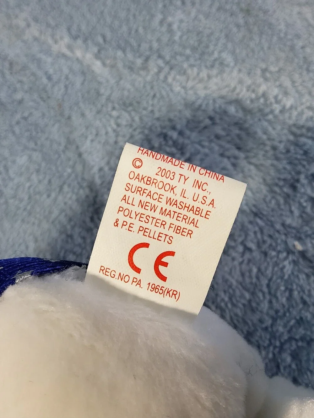 Vintage TY Beanie Baby Sam the American Bear 9